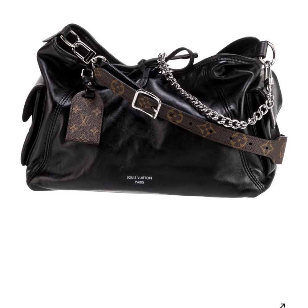 Louis Vuitton Black and Brown Shoulder Bag